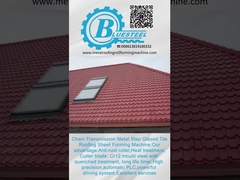 ماكينة تشكيل البلاط الصلب metcoppo مع شفرة قطع Cr12 15-20m/min السرعة