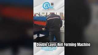 أعرض 13-28 محطة طبقة مزدوجة لفة تشكيل آلة عرض المواد الخام 1000 مم بالنسبة لك