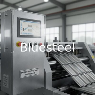آلة تشكيل أسطح المعدنية المتحكم بها PLC مع 45 # أدوات الفولاذ وسرعة تشكيل 8-30m / min لإنتاج البلاط الفولاذي الفعال