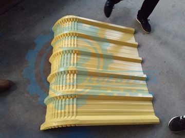 0.3-0.8mm سمك المعدنية سقف لفة تشكيل آلة 8-15m/min سرعة تشكيل ±2mm التسامح القطع