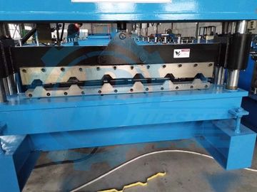0.3-0.8mm سمك المعدنية سقف لفة تشكيل آلة 8-15m/min سرعة تشكيل ±2mm التسامح القطع