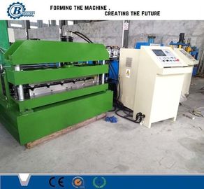 0.3-0.8mm سمك المعدنية سقف لفة تشكيل آلة 8-15m/min سرعة تشكيل ±2mm التسامح القطع