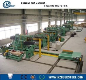 خط طول قطع الفولاذ PLC 600 - 1250mm وزن الملف 10-20T OD 1200mm