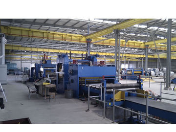 خط طول قطع الفولاذ PLC 600 - 1250mm وزن الملف 10-20T OD 1200mm