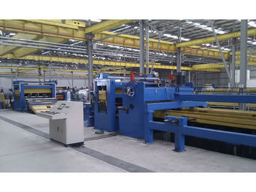 خط طول قطع الفولاذ PLC 600 - 1250mm وزن الملف 10-20T OD 1200mm