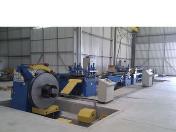 خط طول قطع الفولاذ PLC 600 - 1250mm وزن الملف 10-20T OD 1200mm
