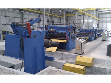 خط طول قطع الفولاذ PLC 600 - 1250mm وزن الملف 10-20T OD 1200mm