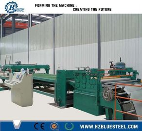 خط طول قطع الفولاذ PLC 600 - 1250mm وزن الملف 10-20T OD 1200mm